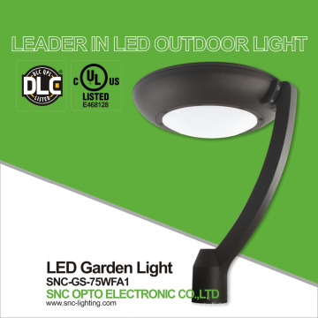 Le haut ULR DLC 75w de lumen a mené la lumière de jardin, lampe menée par jardin de haute qualité avec 5 ans de garantie